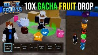  10x GACHA FRUIT DROP  Blox Fruits 