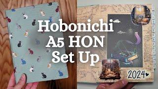 Hobonichi A5 HON Cousin FULL Set Up and Flip Through  2024 Planner Set Ups