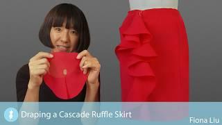 Draping a Cascade Ruffle Skirt