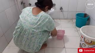 My weekly toilet cleaning routine work at home  desi cleaning  Jugni vlog