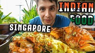 Indian FOOD TOUR in Singapore  BEST Crispy Prata & Fish Head Curry