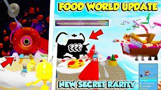 The FOOD WORLD Update is AMAZING Got New Mythic SECRET RARITY & New LEADERBOARD PETS in Clicker Sim