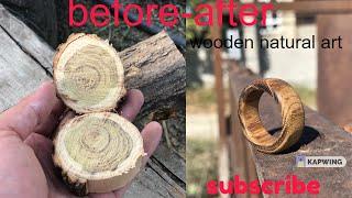 How to make a wooden ring easy - Small Wooden Gift Ideas