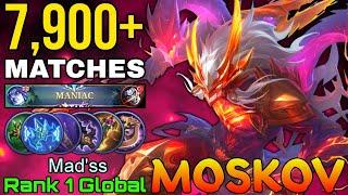 Aggressive Moskov Insane 7900+ Matches - Top 1 Global Moskov by Madss - Mobile Legends