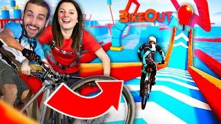 ON REUSSI CETTE COURSE EXTREME IMPOSSIBLE EN VTT  BIKEOUT DESCENDERS 