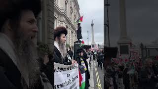 Judaism Yes Zionism No - chanted at pro-Palestinian rally in UK