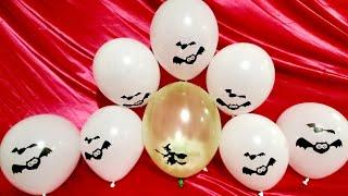 HALLOWEEN BAT BALLOONS POP