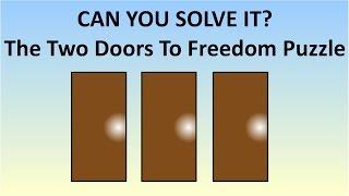 The HARDEST Logic Puzzle Ever Simpler Version Two Doors To Freedom Riddle