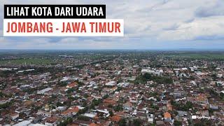 Melihat Kota Jombang Jawa Timur dari udara dengan Drone tahun 2021
