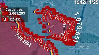 Battle of Stalingrad using Google Earth Remastered