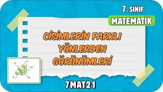 Cisimlerin Farklı Yönlerden Görünümleri  tonguçCUP 4.Sezon - 7MAT21 #2024