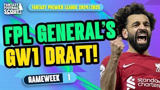 FPL GENERALS GW1 DRAFT   3 x Top 500   Fantasy Premier League Tips 202425