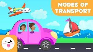 Means Of Transport For Children - Land water and air transport for kids