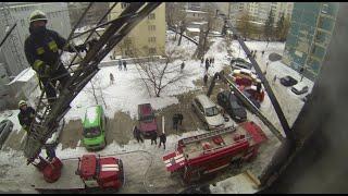 Пожар в квартире. Поиск и эвакуация пострадавших на ул Свердлова 10Б. Дата 31.12.2018 #GoPro #Днепр