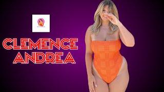 Clemence Andrea .. Glamorous Plus Size Curvy Model  Fashionable Swimwear  Lifestyle Biography