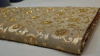 ARNG-2102 The Hazel wood Vol 2 Premium Banarasi SareeSilk Golden ZariAcrylic Stones