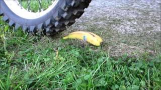 My dirt bike vs. a banana