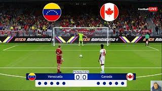 Venezuela vs Canada - Penalty Shootout  Copa America 2024 - Quarter Final  PES Gameplay