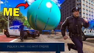 Giant Ball Car Annoying Cops in GTA 5 RP