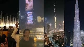 Shah Rukh Khan on Burj Khalifa year by year  Megastar King Khan #SRK #burjkhalifa #shahrukhkhan