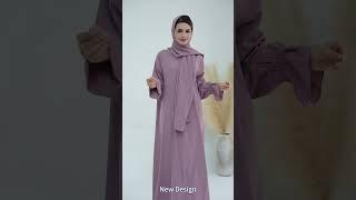 Loriya Nida Ruffle Style One Piece Jilbab Abaya Women muslim dress #abaya #dress #fashion
