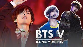 BTS V ICONIC MOMENTS ON STAGE