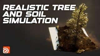 Realistic Tree and Soil Simulation  Pro Houdini Tutorial