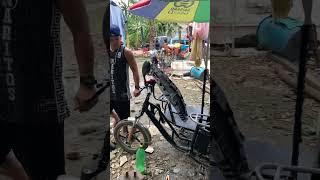 Upuan galing sa motor ikinabit sa Ebike #shortvideo #ebike #diy #electricbike #motorcycle #upgrade