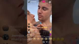 Hailey and Justin live stream 16082019