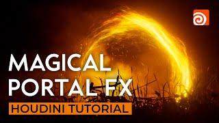 Magical Portal FX  Beginner Houdini Tutorial Particles & Karma