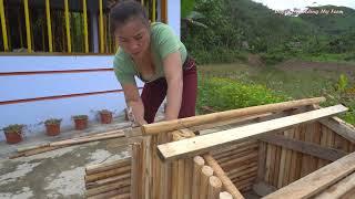 Build a wooden pigeon coop for raise pigeons - Duyen building farm life alone