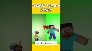 #Tomato tomato dance #Dancing Unicorn #Minecraft Steve #short #video #viral #youtube