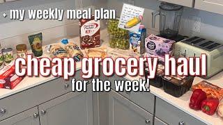 CHEAP GROCERIES FOR THE WEEK + My Weekly Meal Plan & Tips for Produce Storage