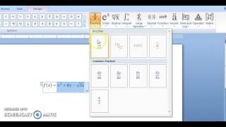 Microsoft Word Mengetik Rumus - Formula - equation Komputer Dasar