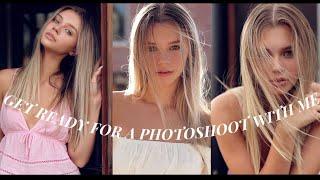 Get Ready With Me PHOTOSHOOTHair Routine+ Full Glam Make-up TheAngelPoli