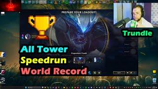 All Tower Speedrun  in 1252 World Record Trundle  WR