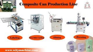 Semi Automatic Composite Paper Tube Canister Production Line