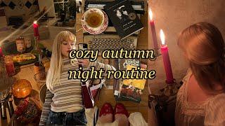 my cozy autumn night routine 