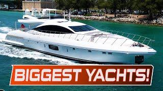 25 BIGGEST & MOST EXPENSIVE Yachts at Haulover Inlet