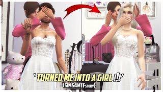 Mom Turned Me Into A Girl  Transformation Story - Sims 4