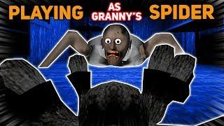 PLAYING AS GRANNY’S PET SPIDER??? Riding Spider Glitch  Granny The Mobile Horror Game Mods