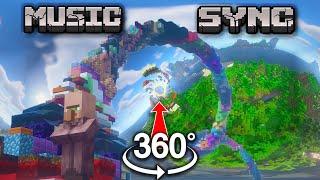 Minecraft Music Sync - Once in a While by Corticus 360° VR Edition 128 Chunk Render Distance