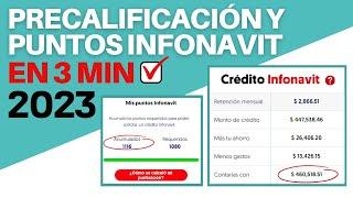 COMO CHECAR TU PRECALIFICACION Y PUNTOS INFONAVIT 2023