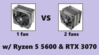 Ryzen 5 5600 & RTX 3070 in 2024  2 fans vs 1 fan on Thermalright CPU Cooler