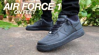 NIKE Air Force 1 Black Review  On Feet  WORTH IT??