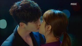 W ep.05 Lee Jong-suk comes out to the real world and kisses Han Hyo-joo  20160803