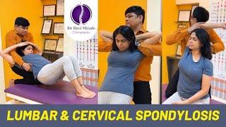 Lumbar & Cervical spondylosis Causes Symptoms and Treatment NO SURGERY By Dr Ravi shindhe #live