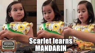 Scarlet Snow learns Mandarin She is a multi lingual kid