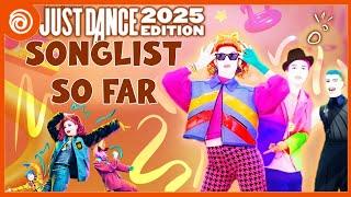 JUST DANCE 2025 SONGLIST SO FAR Just Dance 2025 Edition