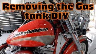 HOW TO REMOVE THE GAS TANK 2005 HARLEY DAVIDSON FATBOY CVO